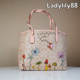 Coach NWT Coach X Observed By Us City Tote Bag In Signature Canvas Smooth Leather $445