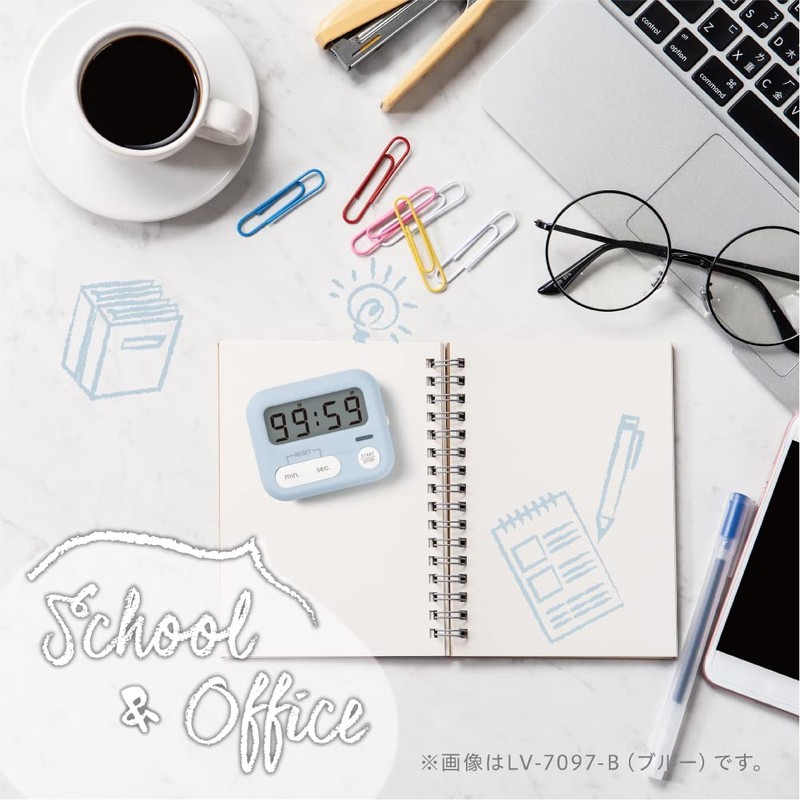 Sonic LV-7097-V Motive-Plus Study Timer Mini LED Violet