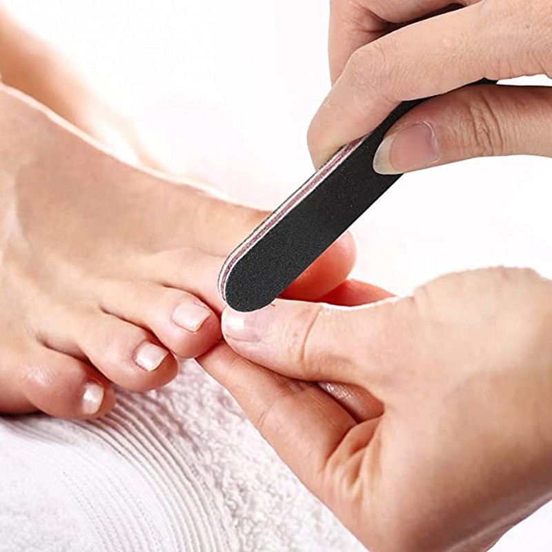 15pcs Nail Files 100/180 grit,Double-Sided Emery Board Professional Nail Styling