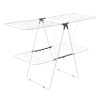Clothes Drying Rack 2-Tier Foldable Metal Height Adjustable Laundry Dryer