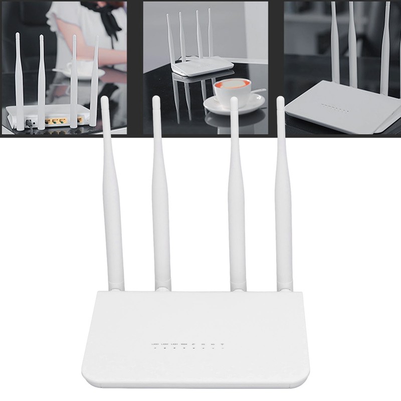 4G LTE Wireless Router with SIM Card Slot 4 Antennas