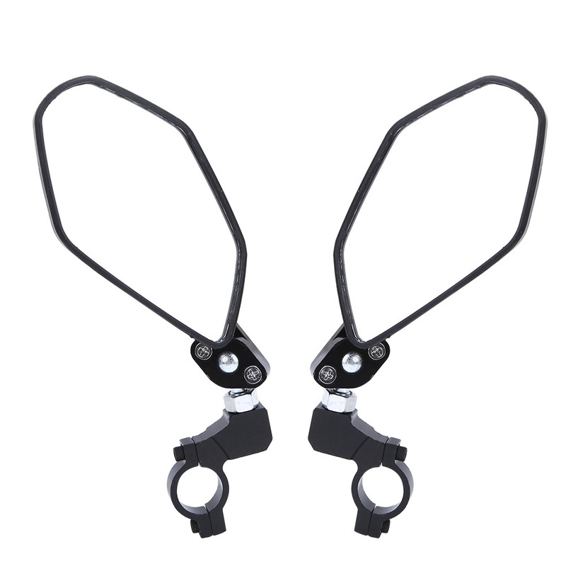 Aluminium Alloy 360° Rotating Bicycle Reflective Rear View Mirror Back