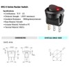 CESFONJER 12V 20A Auto Rocker Waterproof Toggle Switch LED Lighting