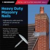 Sandbaggy 1" Metal Cap Fluted Masonry Nails - Galvanized (appx.
