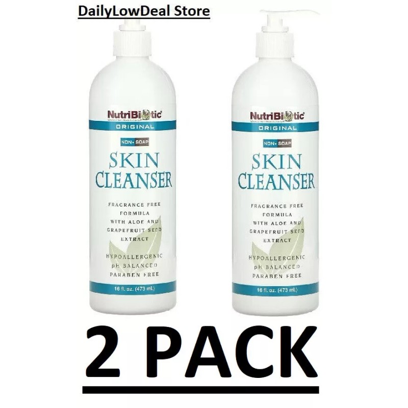 NutriBiotic 2 PACK - NutriBiotic, Skin Cleanser, Non-Soap, Original, 16