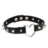 FM FM42 Green Simulated Leather PU Silver-tone Heart Ring Rivet