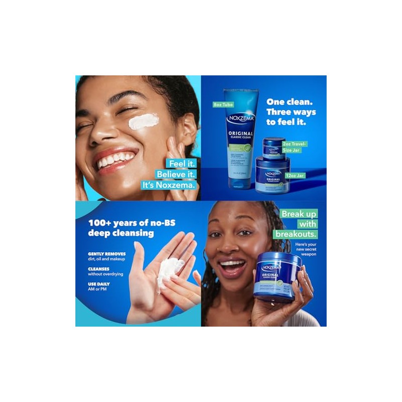 Noxzema Original Deep Cleansing Cream & Anti-Blemish Pads