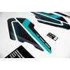 Tankpad Knee Pad 3D Compatible with Yamaha MT-125 Midnight Cyan