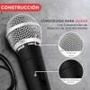 Pyle - Micrófono vocal dinámico profesional, micrófono de mano unidireccional