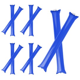 GOGO 100 PCS Thunder Sticks Inflatable Bam Bam Spirit Stick, Blue Cheerleading Noisemakers