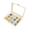 Dmnnlp 12 Grids Rock Display Case - 4cm Per Grid,