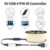 YACSEJAO 5V USB LED Strip Controller 1.3FT/40CM USB to 3Pin