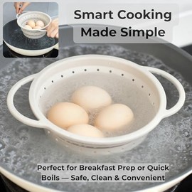Colador plegable de 5 cuartos de galón, colador plegable de silicona sin BPA con asas reforzadas, escurridor de cocina moderno que ahorra espacio para