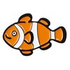 Don Flyee Clownfish Fish Sea Life Octopus Funny Pin Badge