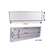 SKANDH Aluminium Silver 10" X 3" Inch Flap Letter Plate