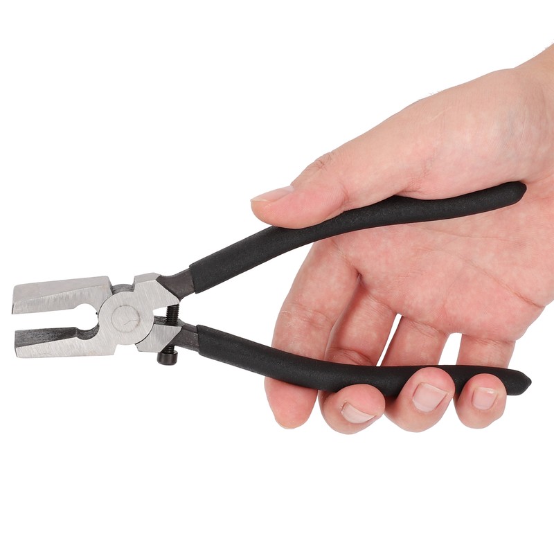Glass Breaking Plier with Screw Adjustable Ergonomic Design Flat Nozzle