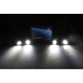 iJDMTOY 20pc Set Xenon White LED Front Bumper Valance Accent Running Light Kit/LED Air Dam Light Kit, Compatible with Dodge/Chevy/GMC HD, Ford Super Duty Trucks or Semi Trucks