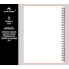 Fitness Log Book Plastic Cover Peach - Undated Workout Diary