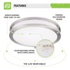 ASD 10" LED Flush Mount Ceiling Light, 3 CCT 3000/4000/5000K