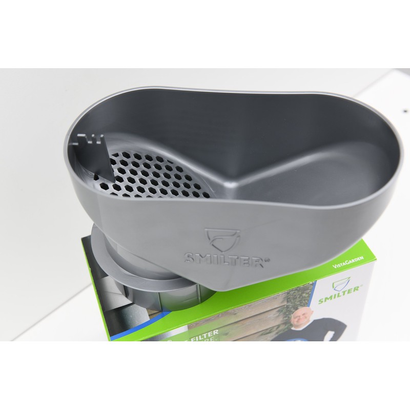 SMILTER Leaf protection basket for rain downpipes DN100 in brown