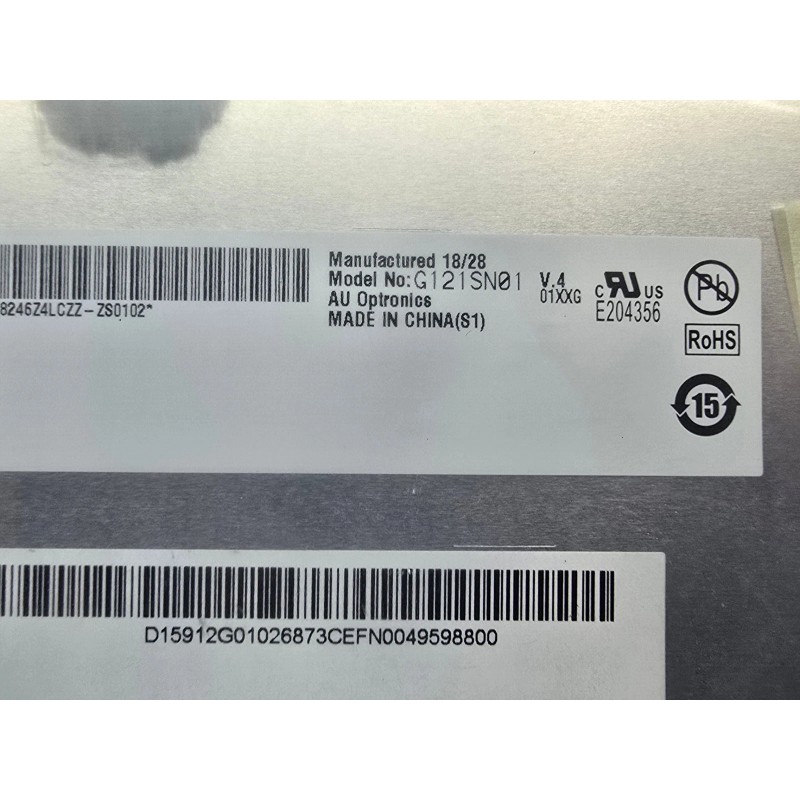 AUO 12.1-inch G121SN01 V.4 high brightness industrial LCD screen USA