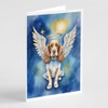 Caroline's Treasures English Cocker Spaniel My Angel Greeting Cards Pack