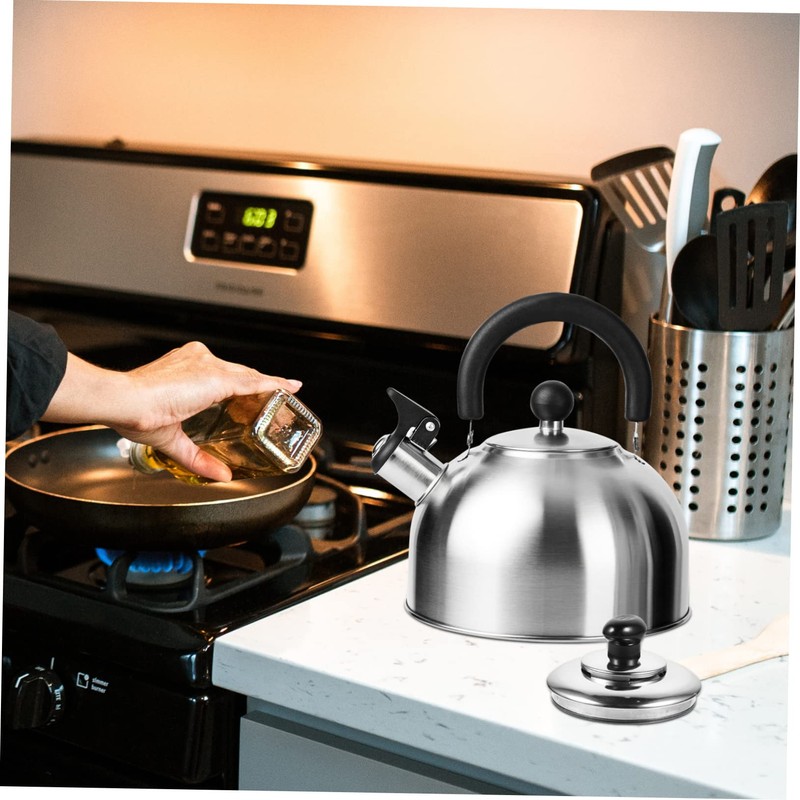 LABRIMP Stainless Steel Kettle Cover for Teakettle Whistling Lid for