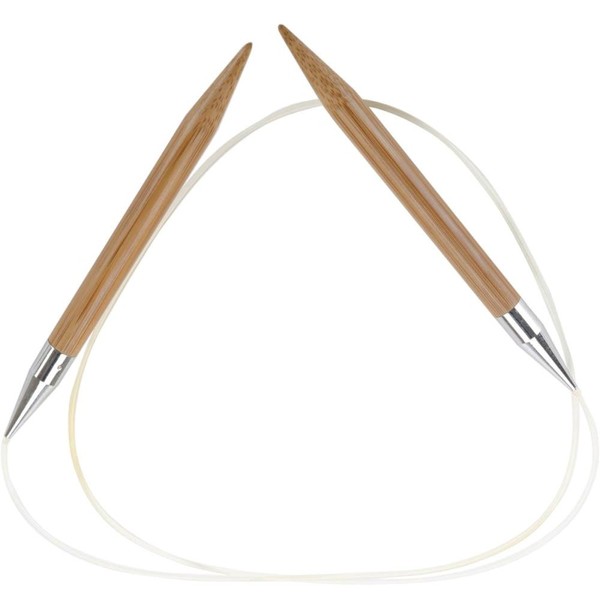 ChiaoGoo Circular 40 inch (102cm) Bamboo Dark Patina Knitting Needle Size US 8 (5mm) 2040-8