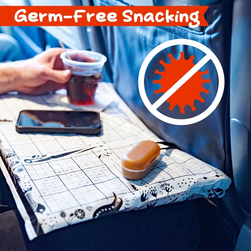 GSM Brands Disposable Airplane Tray Table Cover (Pack of 20)