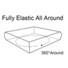 Rayyan Linen Extra Deep Fitted Sheet Fully Elasticated 40CM 100%