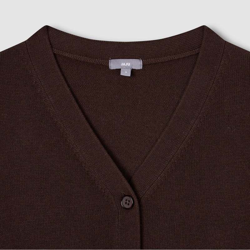 JAJU [JAJU/자주] 여 V넥 베스트_브라운 [JAJU] Women's V-Neck Vest_Brown