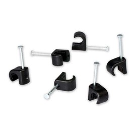 Fuba OKC 620 S Nail Clamps 5-7 mm Black Nail 20 mm Pack of 100