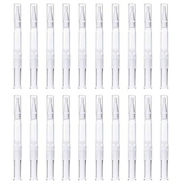 20Pcs 3 ml Transparent Twist Pens Empty Nail Oil Pen with Brush Tip Lip Gloss Brush Applicators Eyelash Growth Liquid Tube