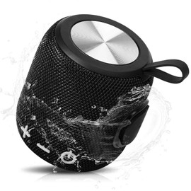 Bluetooth Speaker: Powerful Stereo Sound, IPX7 Waterproof, True Wireless Stereo Pairing, Portable Design, Latest Bluetooth V5.2 - Perfect for BLU Dash L2, Beach, Outdoor, Home, Parties& More - Black