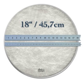 Adoro Heritage Natural Fur Imitation Drum Head for Bass Drum Including Muffler 18 Inch