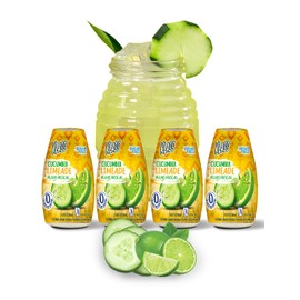 Klass Aguas Frescas | Liquid Water Enhancer | Sugar Free Naturally Flavored Cucumber-Limeade | Keto Friendly |1.62 Oz Pack of 4 (Makes 24 servings each) 0 Calories Per Serving