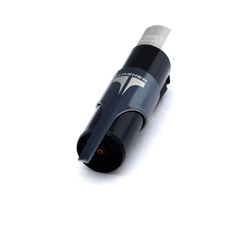 Kasher 360 Round Lighter Tool with Lighter - Stainless Steel