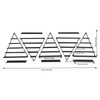 LyeXD 10PCS Wall-Mounted Nail Polish Storage Racks, 5 Tiers Triangular