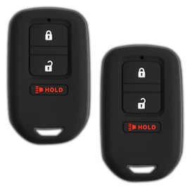 KeyGuardz Keyless Entry Remote Car Smart Key Fob Outer Shell Cover Rubber Case for Honda Fit Accord Civic, KR5V1X (2-Pack)