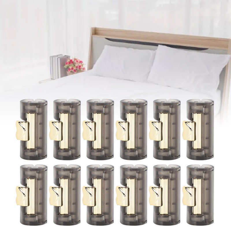 12 PCS Needle Free Sheet Clips ABS Strong Fastening Versatile