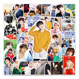 AUCEKO Pack of 50 BTS Stickers Pack Kpop BTS Sticker Set Waterproof Vinyl Sticker for Laptop Children Cars Motorcycle Bicycle Skateboard Luggage Suitcase Computer Sticker Graffiti Decal