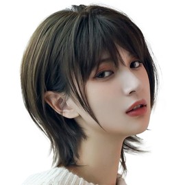 Short, Full Wig, Women's, Straight Wig, Bangs, Soft, Natural, Heat Resistant, Small Face, Disguise, Net Included, Natural Black