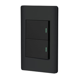 Volteck Apdo15 Placa Armada Negra Interruptores Sencillos Línea Lisboa