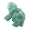 2inch Natural Jade Carved Elephant Crystal Figurine Home Decoration Furnishing