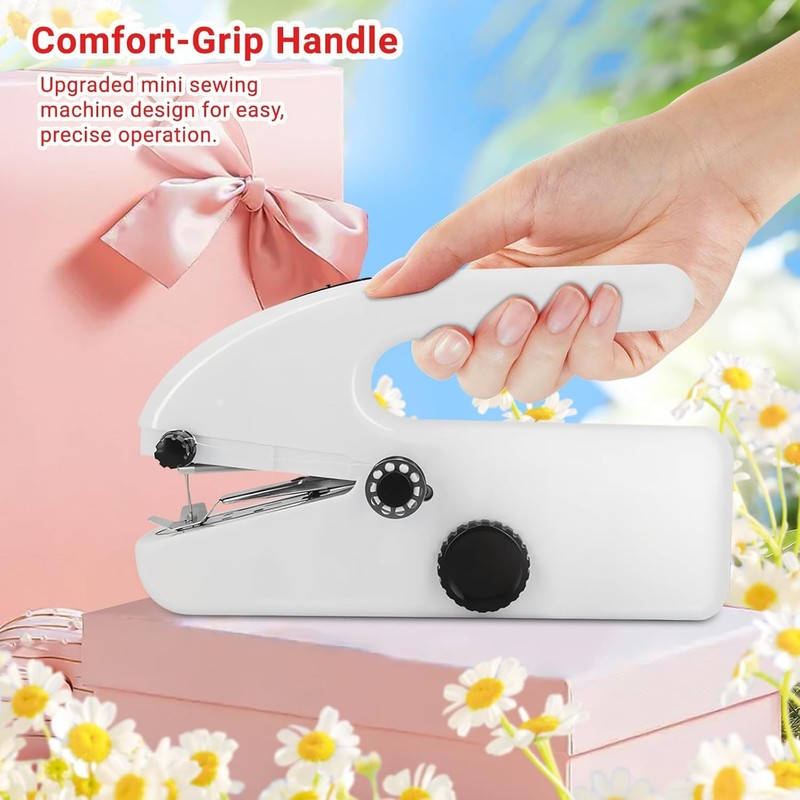 MEESOGA Mini Electric Hand Sewing Machine, Mini Sewing Machine, Portable