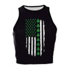 Flaminet St Patricks Day Crop Top Lucky Womens Shamrock Irish