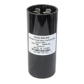 Avalanche 330 VAC 50/60 Hz Round Motor Starting Capacitor (53-64 uF / 53-64 MFD)