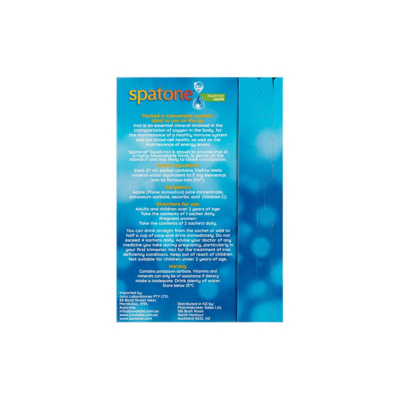 Spatone Liquid Iron Supplement Apple 28 Sachets