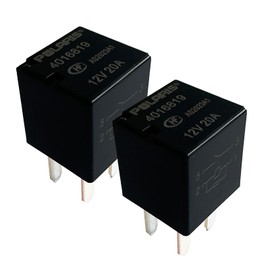 2Pcs 4016819 12VDC 20A Ultra Micro ISO Automotive Relay 4-pin，General Purpose for Automotive Applications