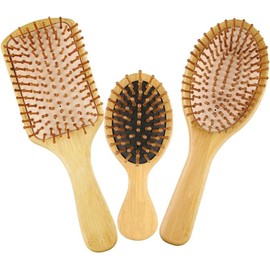 Peine De Madera para Masaje, Cepillo para El Cabello, Peine para Masaje con Bolsa De Aire, Cepillos para El Cabello Antiestáticos, Peine para Masaje del Cuero Cabelludo, Herramienta De Peina